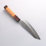 Sakai Takayuki VG10 33 Layer Damascus Kengata Santoku Japanese Knife 160mm Mountain cherry (12 sided) Handle - Japannywholesale