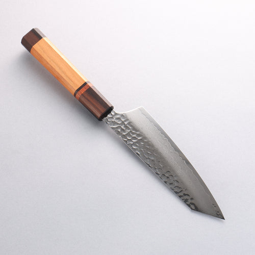 Sakai Takayuki VG10 33 Layer Damascus Kengata Santoku Japanese Knife 160mm Mountain cherry (12 sided) Handle - Japannywholesale