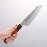 Sakai Takayuki VG10 33 Layer Damascus Kengata Santoku Japanese Knife 160mm Mountain cherry (12 sided) Handle - Japannywholesale