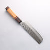 Sakai Takayuki VG10 33 Layer Damascus Nakiri Japanese Knife 170mm Mountain cherry (12 sided) Handle - Japannywholesale