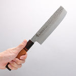 Sakai Takayuki VG10 33 Layer Damascus Nakiri Japanese Knife 170mm Mountain cherry (12 sided) Handle - Japannywholesale