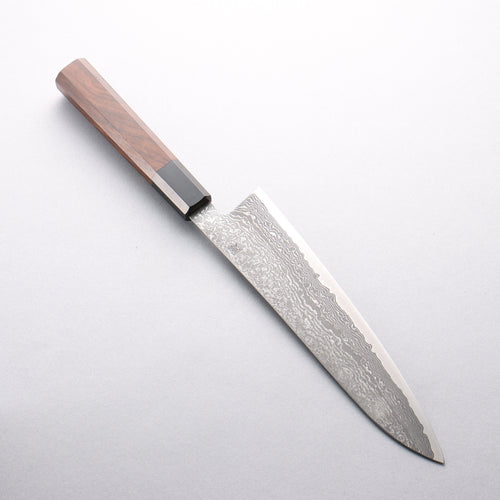 Shigeki Tanaka Harukaze SG2 Damascus Gyuto 210mm Walnut Handle - Japannywholesale