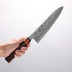 Shigeki Tanaka Harukaze SG2 Damascus Gyuto 210mm Walnut Handle - Japannywholesale