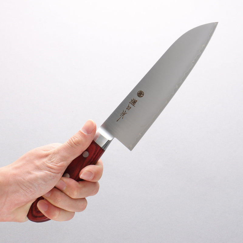 Higuchi SG2 Santoku 180mm Red Pakka wood Handle - Japannywholesale