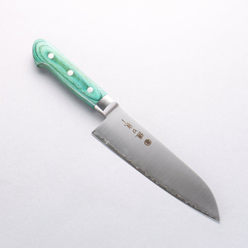 Higuchi SG2 Santoku 180mm Green Pakka wood Handle - Japannywholesale