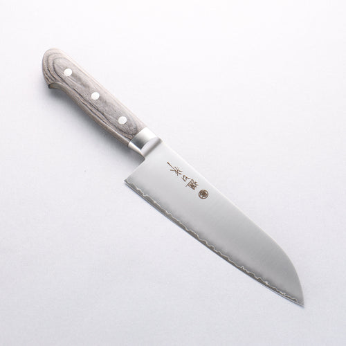 Higuchi SG2 Santoku 180mm Gray Pakka wood Handle - Japannywholesale