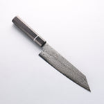 Seisuke AUS10 Mirror Crossed Bunka 180mm Black Pakka wood Handle - Japannywholesale