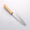 Seisuke SRS13 Vertically Brushed Santoku 165mm Oak Handle - Japannywholesale