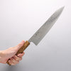 Seisuke Nami AUS10 Mirrored Finish Damascus Gyuto 240mm Oak Handle - Japannywholesale