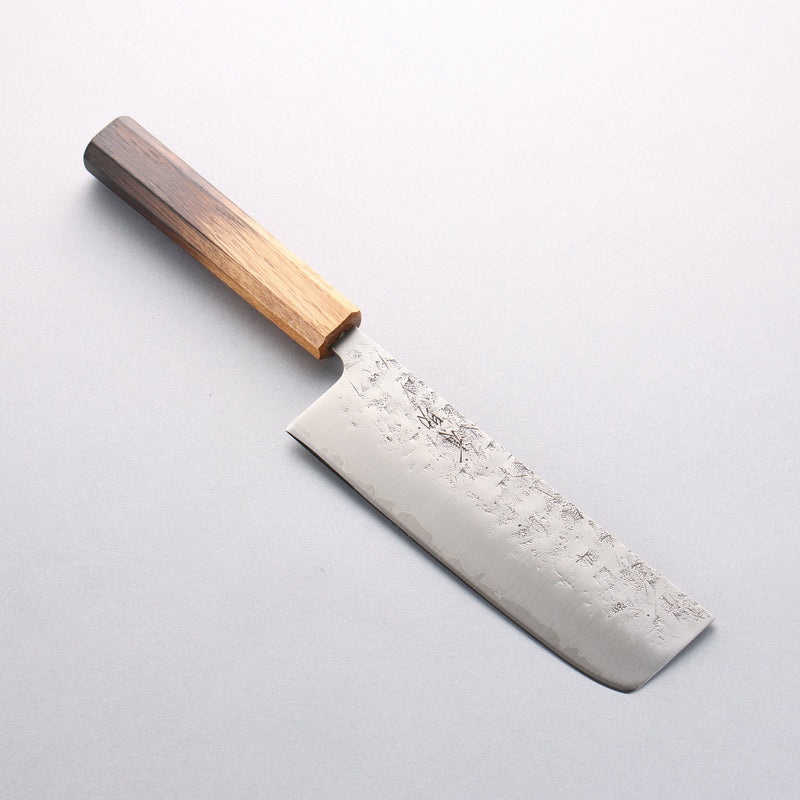 Seisuke SLD Washiji Nakiri 165mm Burnt Oak Handle - Japannywholesale