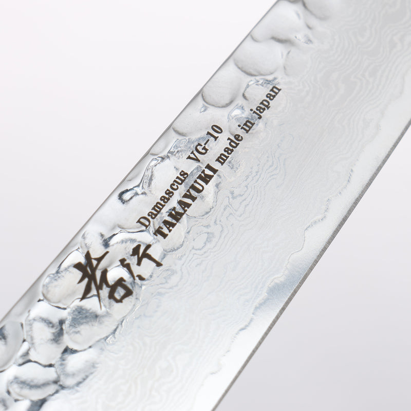 Sakai Takayuki VG10 33 Layer Damascus Petty-Utility 150mm Live oak Lacquered (Saiseki) Handle - Japannywholesale