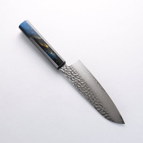 Sakai Takayuki VG10 33 Layer Damascus Santoku 170mm Live oak Lacquered (Saiu) Handle - Japannywholesale