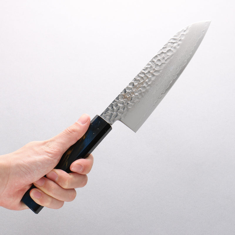 Sakai Takayuki VG10 33 Layer Damascus Santoku 170mm Live oak Lacquered (Saiu) Handle - Japannywholesale