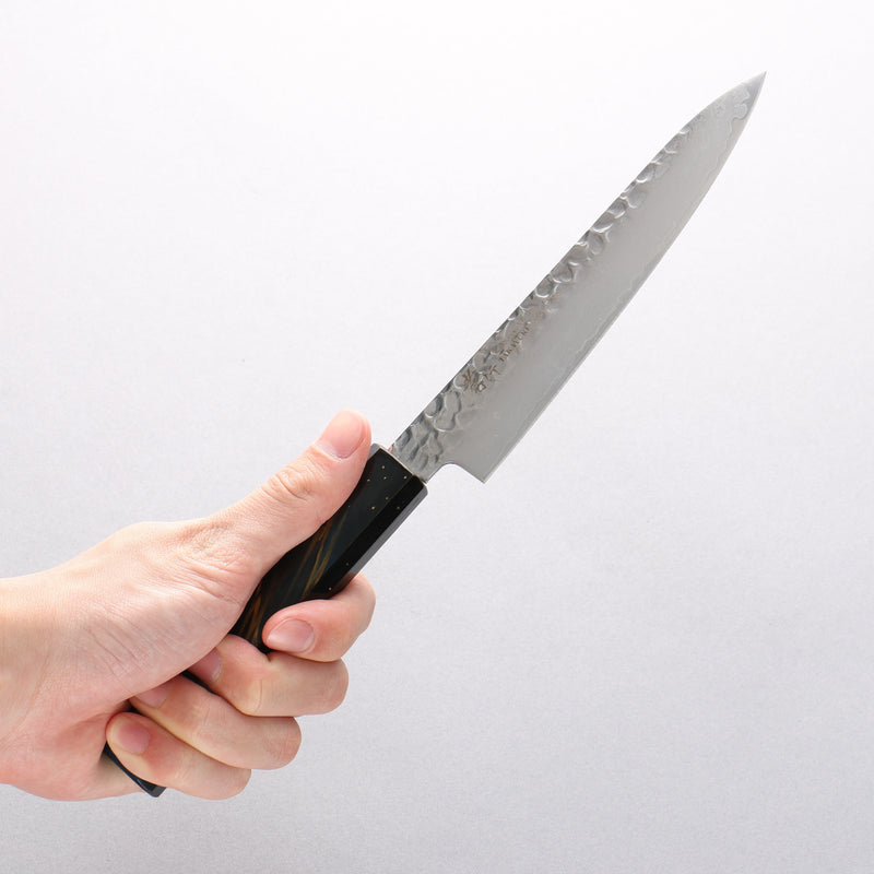Sakai Takayuki VG10 33 Layer Damascus Petty-Utility 150mm Live oak Lacquered (Saiu) Handle - Japannywholesale