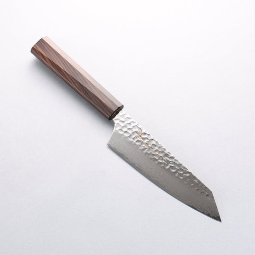 Sakai Takayuki VG10 33 Layer Damascus Kiritsuke Santoku 160mm Ebony(6 sided teardrop) Handle - Japannywholesale