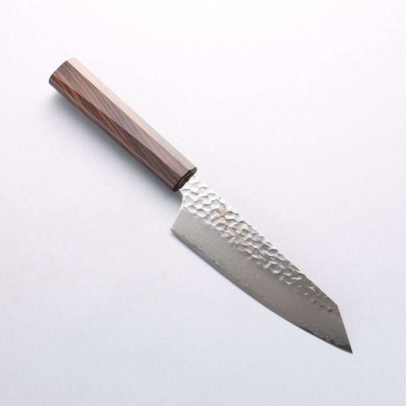 Sakai Takayuki VG10 33 Layer Damascus Kiritsuke Santoku 160mm Ebony(6 sided teardrop) Handle - Japannywholesale