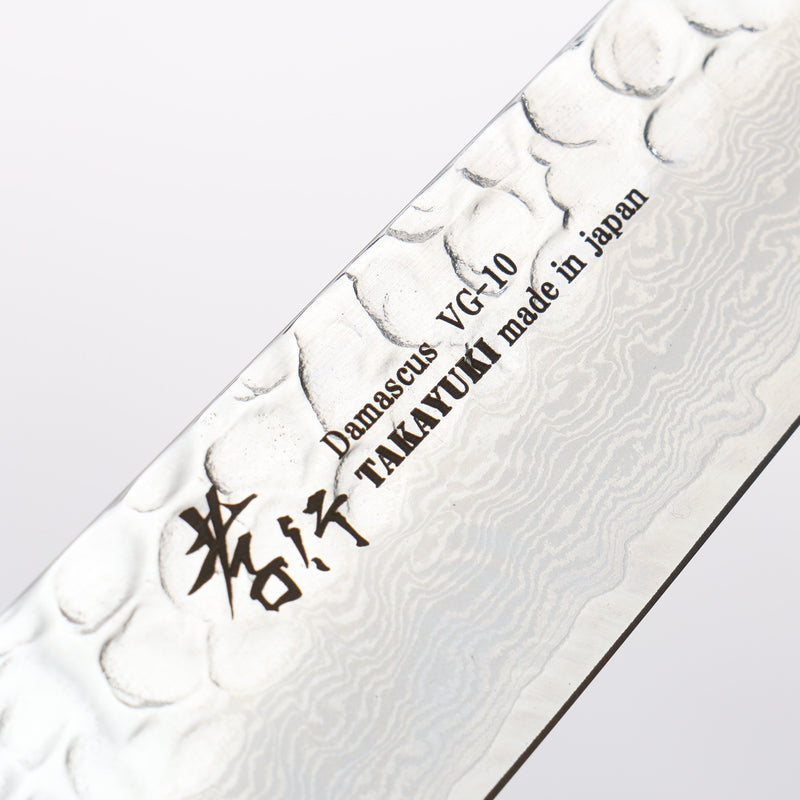 Sakai Takayuki VG10 33 Layer Damascus Petty-Utility 150mm Ebony(6 sided teardrop) Handle - Japannywholesale