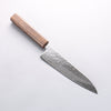 Seisuke Stainless Steel 440C Hammered Damascus Migaki Finished Gyuto 180mm Oak Handle - Japannywholesale