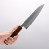 Seisuke Stainless Steel 440C Hammered Damascus Migaki Finished Gyuto 180mm Oak Handle - Japannywholesale