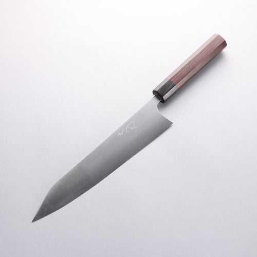 Shibata Takayuki Koutetsu Blue Super Gyuto 240mm Rosewood (Ferrule: Black Pakka Wood) Handle - Japannywholesale