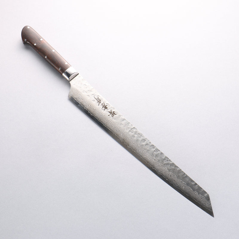Sakai Takayuki VG10 33 Layer Damascus Kiritsuke Yanagiba 270mm Desert Ironwood(Sugihara model) Handle - Japannywholesale