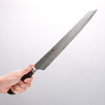 Sakai Takayuki VG10 33 Layer Damascus Kiritsuke Yanagiba 270mm Desert Ironwood(Sugihara model) Handle - Japannywholesale