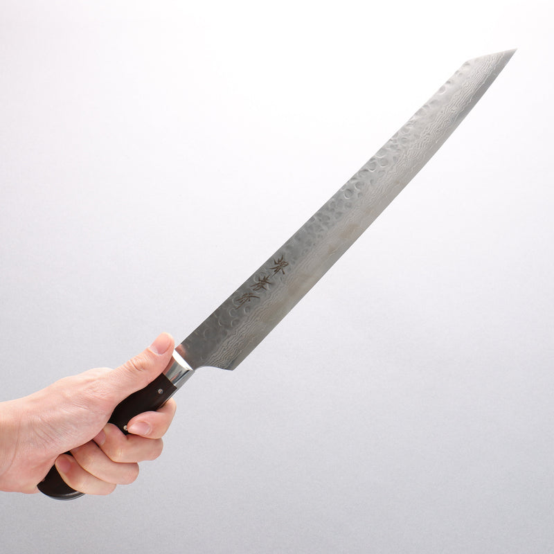 Sakai Takayuki VG10 33 Layer Damascus Kiritsuke Yanagiba 270mm Desert Ironwood(Sugihara model) Handle - Japannywholesale