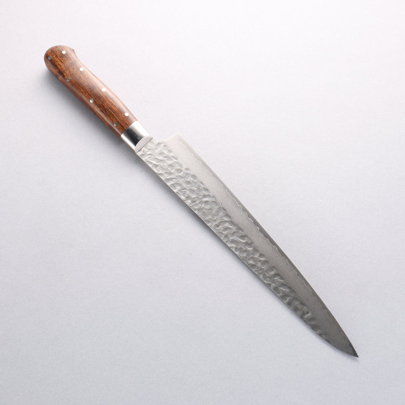 Sakai Takayuki VG10 33 Layer Damascus Sujihiki 240mm Desert Ironwood(Sugihara model) Handle - Japannywholesale