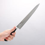 Seisuke Kagami2 AUS10 Mirrored Finish Damascus Sujihiki 240mm Black Pakka wood Handle - Japannywholesale