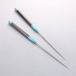 Stainless Steel Moribashi Ebony (With Double Turquoise Bolsters) Handle 165mm - Japannywholesale