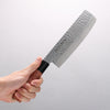 Kanetsune DSR-1K6 Hammered Nakiri 165mm Red Pakka wood Handle - Japannywholesale