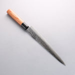 Kanetsune DSR-1K6 Hammered Sujihiki 240mm Red Pakka wood Handle - Japannywholesale