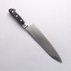 Seisuke Kagami2 AUS10 Mirrored Finish Damascus Gyuto 210mm Black Pakka wood Handle - Japannywholesale
