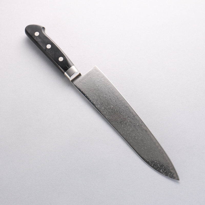 Seisuke Kagami2 AUS10 Mirrored Finish Damascus Gyuto 210mm Black Pakka wood Handle - Japannywholesale