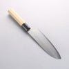 Kikuzuki Silver Steel No.3 Bokashi Santoku 180mm Magnolia Handle - Japannywholesale