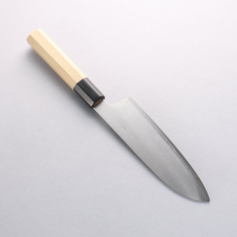 Kikuzuki Silver Steel No.3 Bokashi Santoku 180mm Magnolia Handle - Japannywholesale