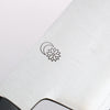 Kikuzuki Silver Steel No.3 Bokashi Santoku 180mm Magnolia Handle - Japannywholesale