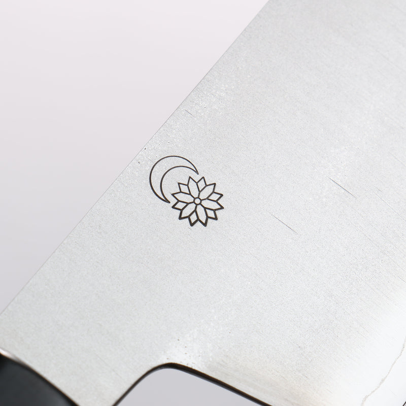 Kikuzuki Silver Steel No.3 Bokashi Santoku 180mm Magnolia Handle - Japannywholesale