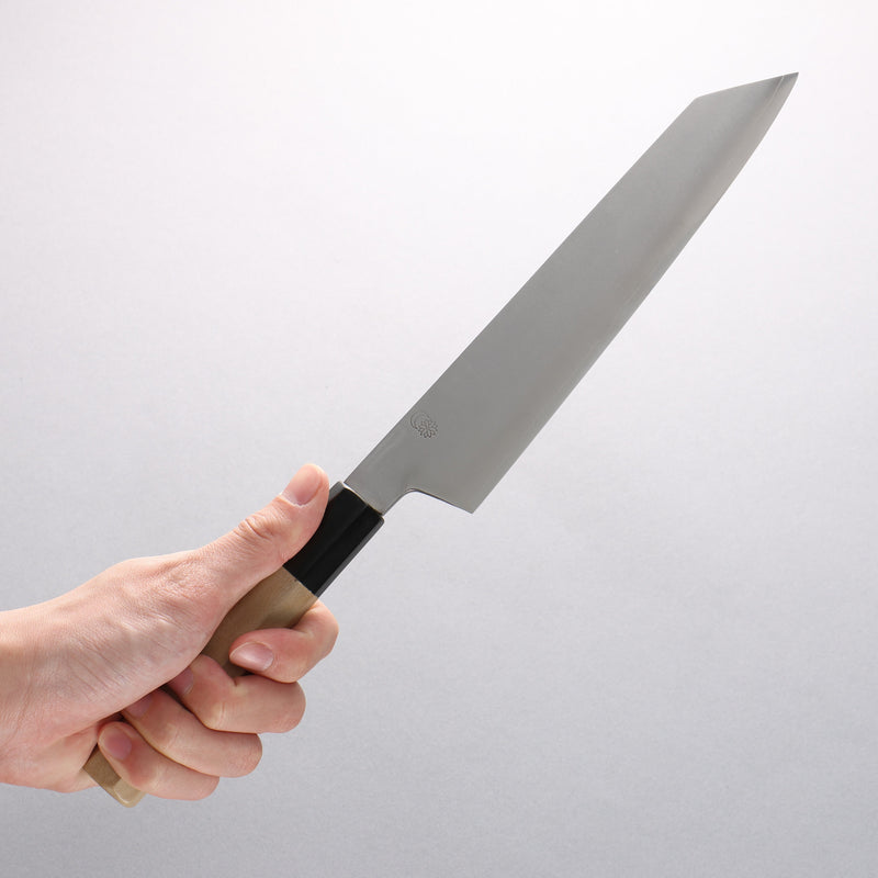 Kikuzuki Silver Steel No.3 Bokashi Kiritsuke Gyuto 210mm Magnolia Handle - Japannywholesale
