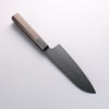 Sakai Takayuki Kurokage VG10 Hammered Teflon Coating Kiritsuke Santoku 160mm Burnt Oak Handle - Japannywholesale