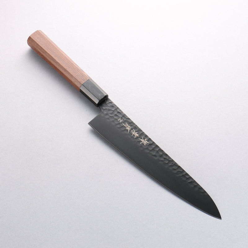 Sakai Takayuki Kurokage VG10 Hammered Teflon Coating Gyuto 210mm Wenge Handle - Japannywholesale