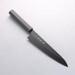 Sakai Takayuki Kurokage VG10 Hammered Teflon Coating Gyuto 210mm Black Lacquered Handle - Japannywholesale