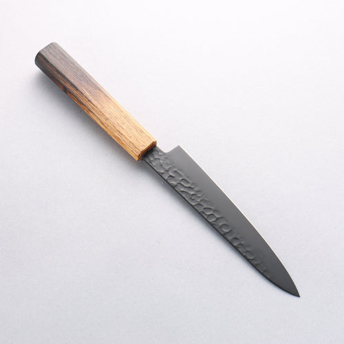 Sakai Takayuki Kurokage VG10 Hammered Teflon Coating Petty-Utility 150mm Burnt Oak Handle - Japannywholesale