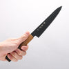Sakai Takayuki Kurokage VG10 Hammered Teflon Coating Petty-Utility 150mm Burnt Oak Handle - Japannywholesale