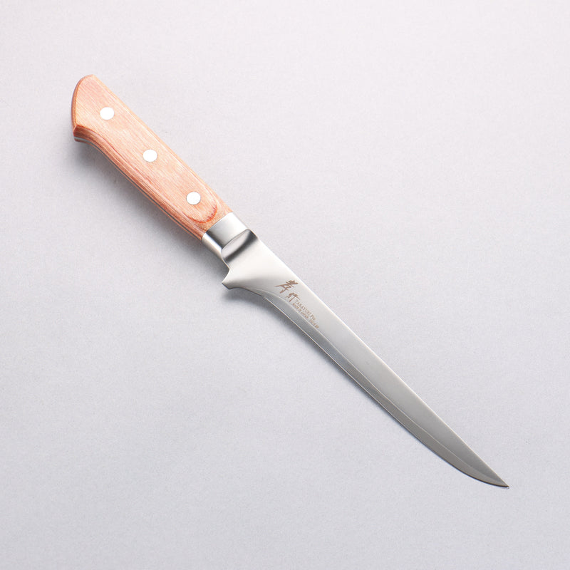 Sakai Takayuki VG5 Boning Japanese Knife 160mm Brown Pakka wood Handle - Japannywholesale