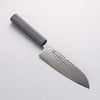 Sakai Takayuki Nanairo VG10 33 Layer Santoku 180mm ABS resin(Black Lacquered) Handle - Japannywholesale