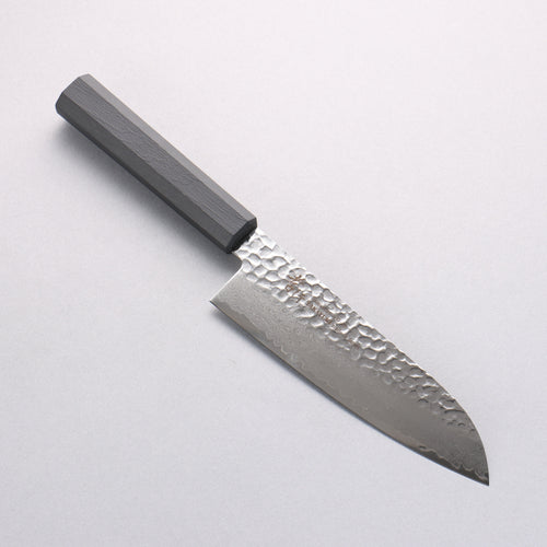 Sakai Takayuki Nanairo VG10 33 Layer Santoku 180mm ABS resin(Black Lacquered) Handle - Japannywholesale
