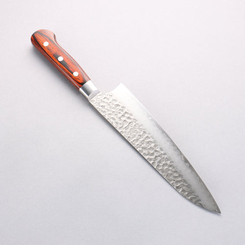 Sakai Takayuki VG10 33 Layer Damascus Gyuto 210mm Mahogany Pakka wood Handle - Japannywholesale