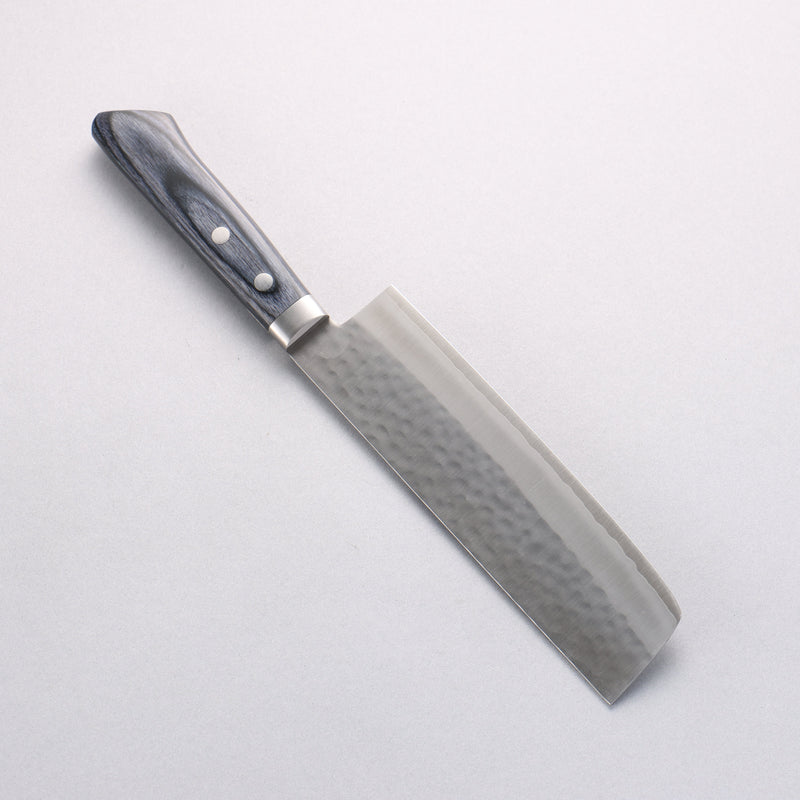 Kunihira VG1 Hammered Usuba 165mm Navy blue Pakka wood Handle - Japannywholesale