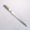 Sakai Takayuki Chef Series Silver Steel No.3 Yanagiba 270mm Stabilized wood (White Ferrule and End Cap) Handle with Sheath - Japannywholesale